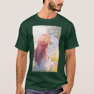 Camiseta Chica pelirroja al sol