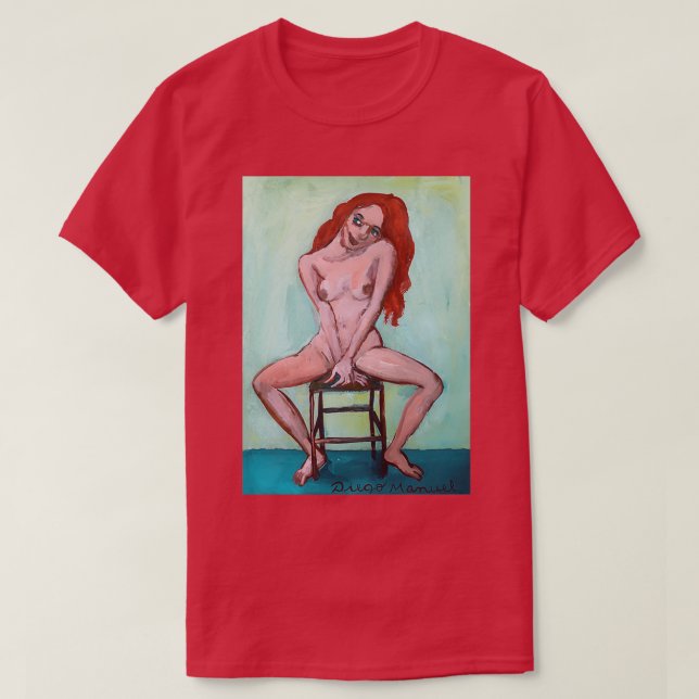 Camiseta chica pelirrojo 17 (Diseño del anverso)
