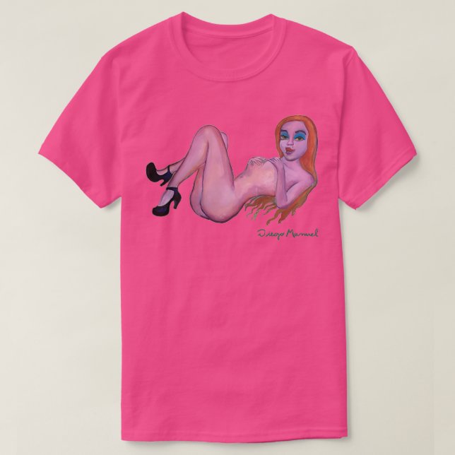 Camiseta chica pelirrojo 7 (Diseño del anverso)