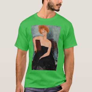 Camiseta Chica pelirrojo en ropa vespertina Jeune rousse