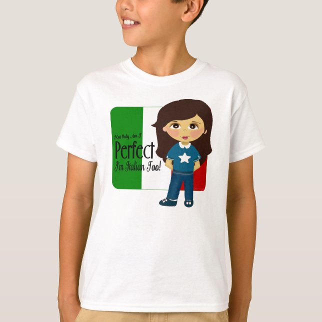 Camiseta Chica perfecto e italiano (Anverso)