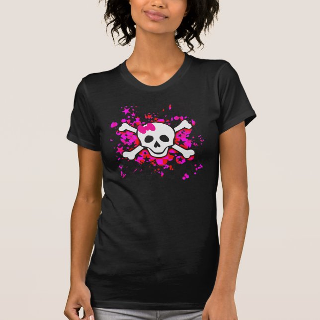 Camiseta Chica Personalizado Skull (Anverso)
