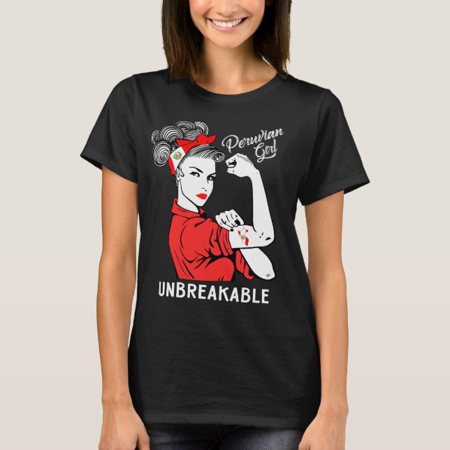 Camiseta Chica peruano irrompible (Anverso)