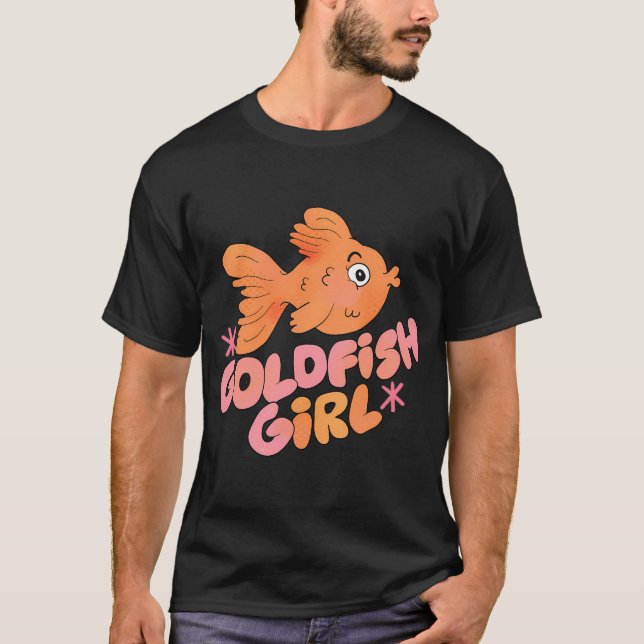 Camiseta Chica Pez Dorado (Melocotón) (Anverso)