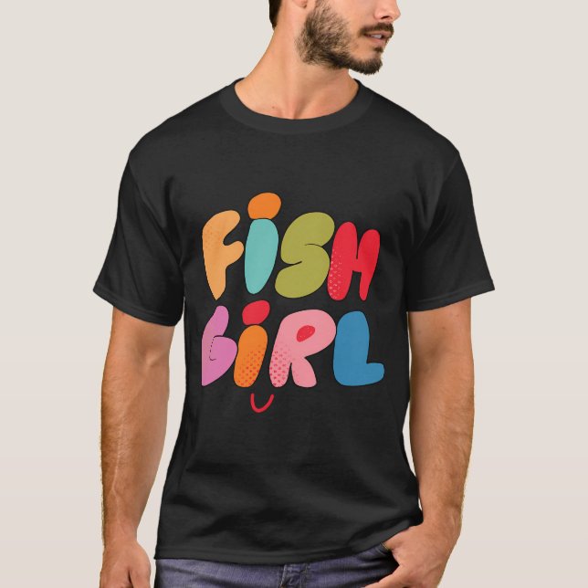 Camiseta Chica Pez (Lila) (Anverso)