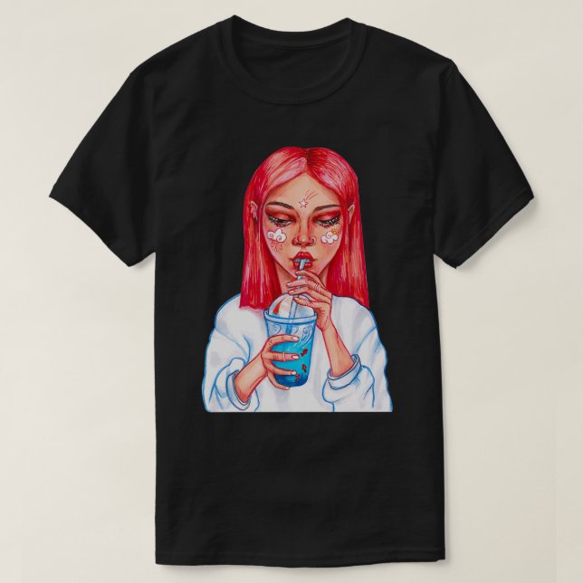 Camiseta Chica Pierced con cóctel (Diseño del anverso)