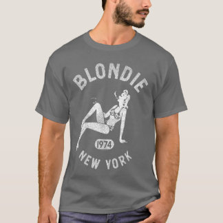 Camiseta Chica pin up de Nueva York de Blondie 1974 vintage