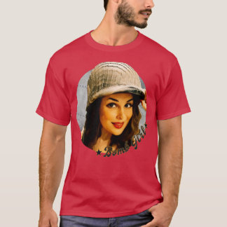 Camiseta Chica pin up en la Segunda Guerra Mundial años 40