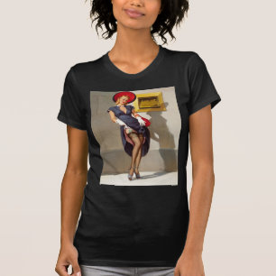 Camiseta Chica Pin-Up Retro