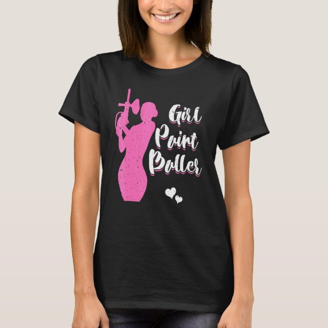 Camiseta Chica Pintora Femenina Jugadora Balonmano (Anverso)