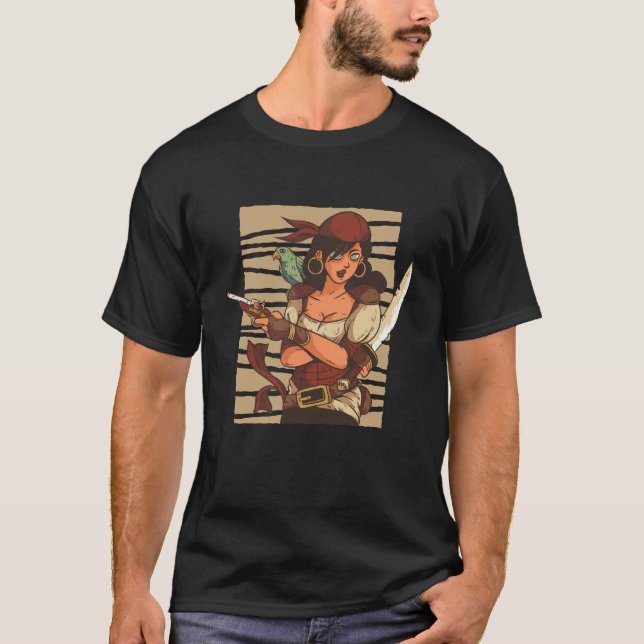 Camiseta Chica Pirata de San Pedro California (Anverso)