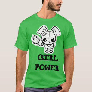 Camiseta Chica Power Cute toon Voo Bunny