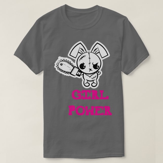 Camiseta Chica Power Cute toon Voo Bunny 2 (Diseño del anverso)