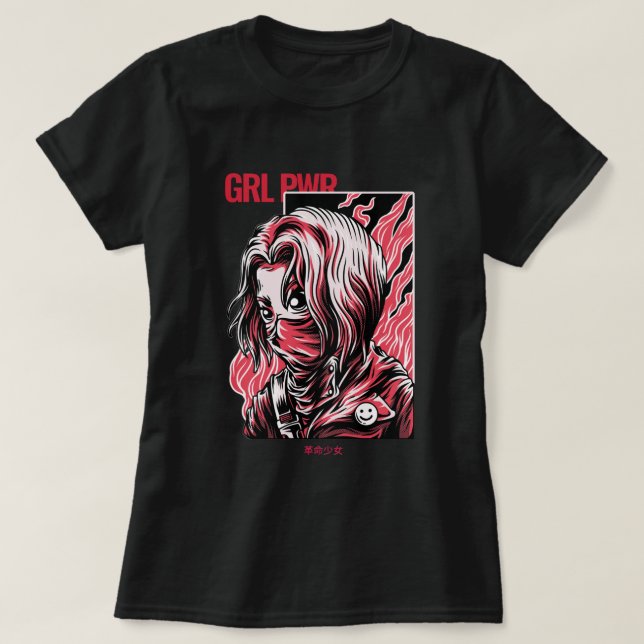 Camiseta CHICA POWER | lindo chica de anime (Diseño del anverso)