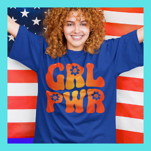 Camiseta Chica Power Retro GRL PWR