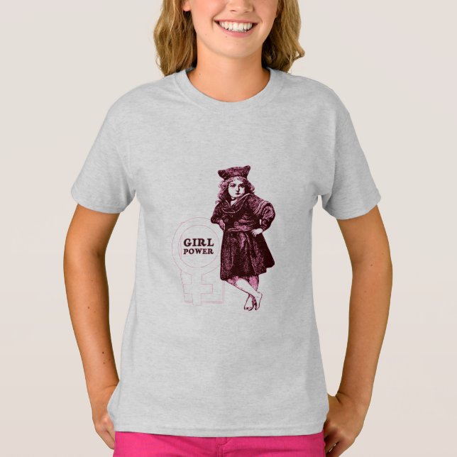 Camiseta Chica Power Vintage (Anverso)