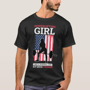 Camiseta Chica Powerlifer para Chicas de elevación de poten