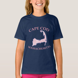 Camiseta Chica Preppy Pink Cape Cod Massachusetts