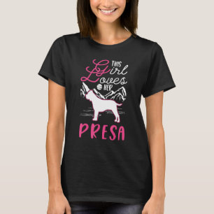 Camiseta Chica Presa Canario Dogo Canario Presa