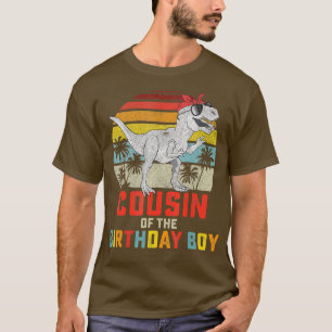 Camiseta Chica primo de dinosaurio del niño cumpleaños coin