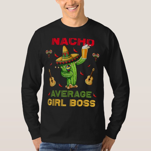 Camiseta Chica promedio de Nacho Boss Cinco De Mayo (Anverso)