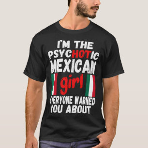 Camiseta Chica psicotrópica mexicana caliente esposa mexica