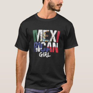 Camiseta Chica puertorriqueña mexicana mexicana en Puerto R