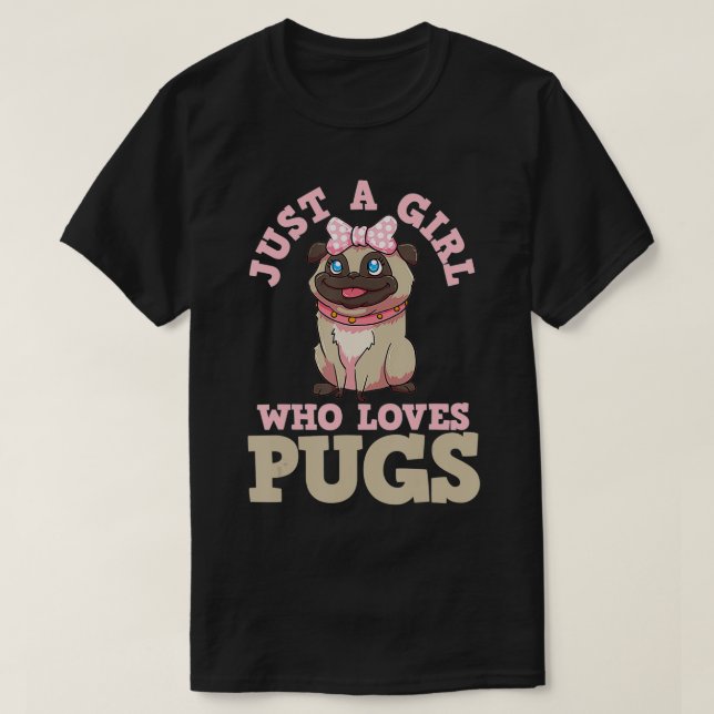 Camiseta Chica Pug Lover (Diseño del anverso)
