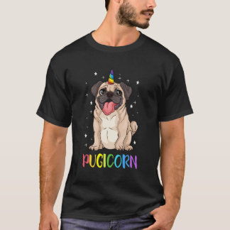 Camiseta Chica Pugicorn Funny Pug Lover Unicorn Dueño de Pu