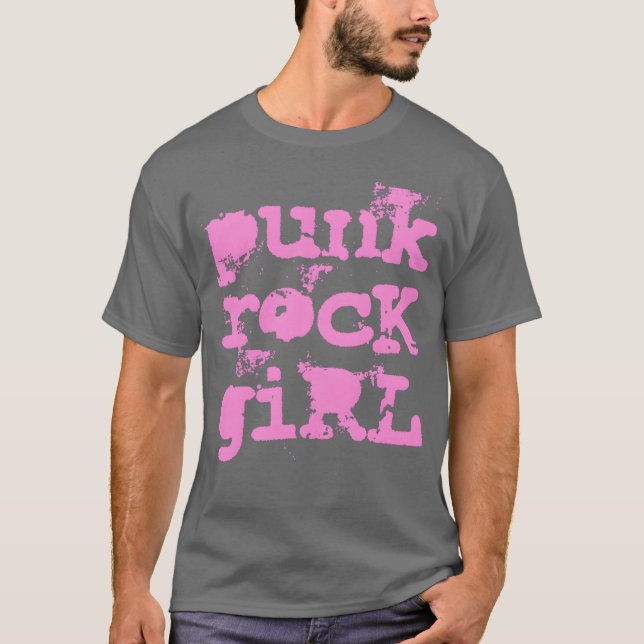 Camiseta Chica Punk Rock divertida (Anverso)