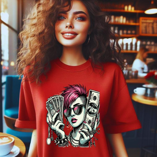 Camiseta Chica punk Swag (Punk Girl Swag)