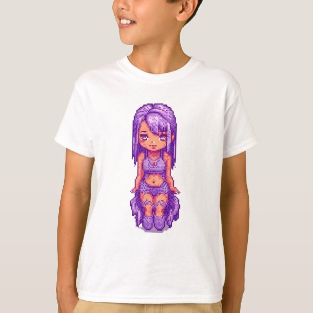 Camiseta Chica púrpura (Anverso)