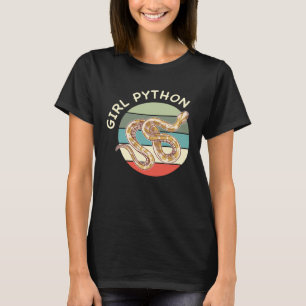 Camiseta Chica Python Vintage Ball Python Mascota Snack Ani