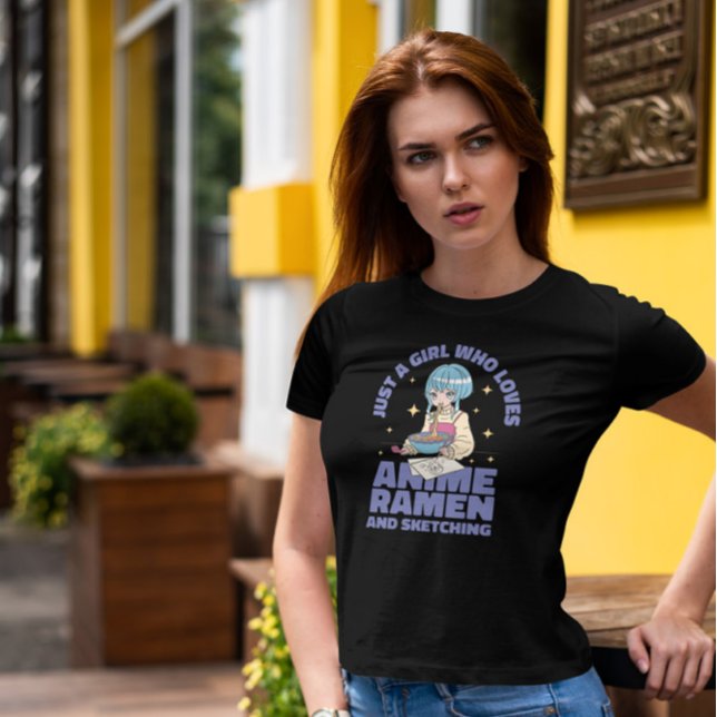 Camiseta Chica que ama a Anime (Subido por el creador)