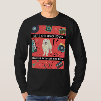 Camiseta Chica que ama a Labrador Recuperador Labrador Recu