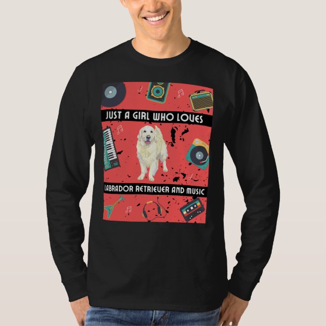 Camiseta Chica que ama a Labrador Recuperador Labrador Recu (Anverso)