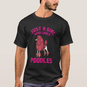 Camiseta Chica que ama a los caniche