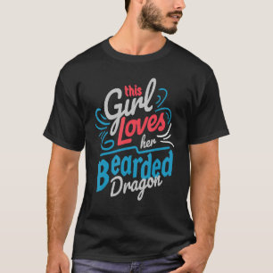 Camiseta Chica Que Ama A Los Hombres Reptiles De Dragón Con