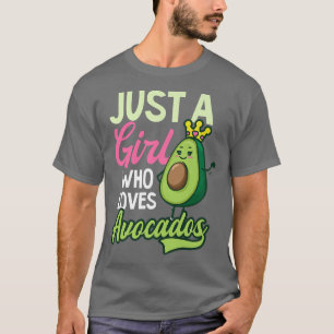 Camiseta Chica que ama el aguacate de diseño aguacate
