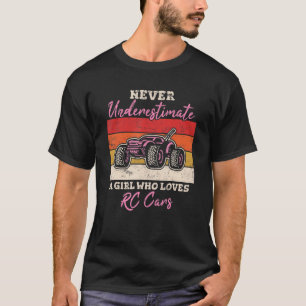 Camiseta Chica Que Ama El Hobb De Carreras De Control Remot