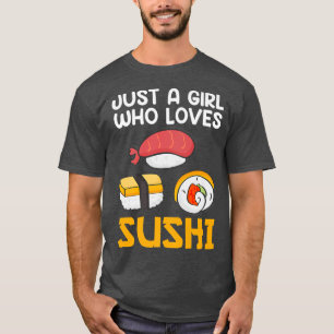 Camiseta Chica que ama el sushi japonés