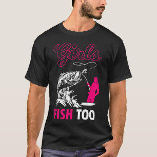 Camiseta Chica que ama la pesca y la cerveza