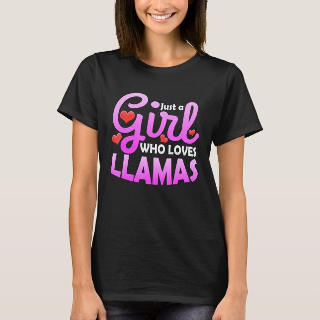 Camiseta Chica Que Ama Las Llamas (Anverso)