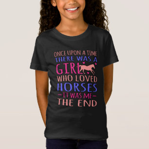 Camiseta Chica Que Amó A Los Caballos Racer De Barril Carre