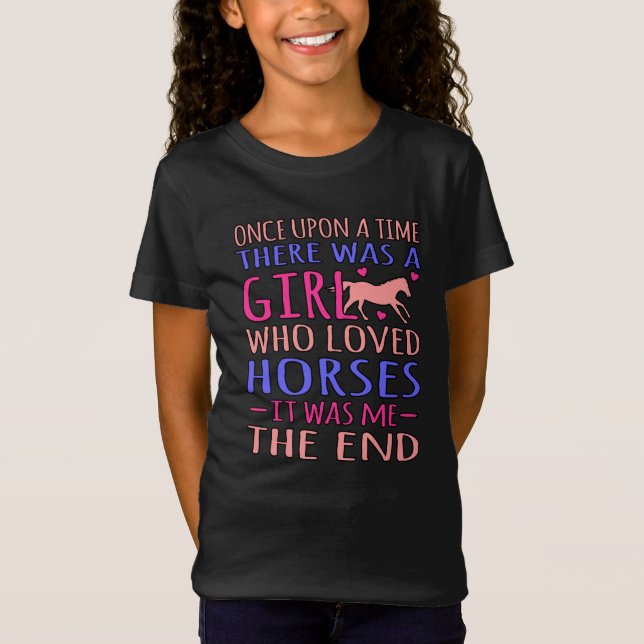Camiseta Chica Que Amó A Los Caballos Racer De Barril Carre (Anverso)