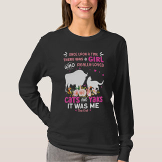 Camiseta Chica Que Realmente Amaba A Los Gatos Y Yaks