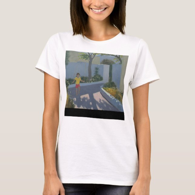 Camiseta Chica que salta Santorini 2002 (Anverso)