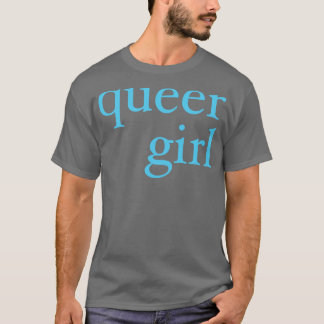 Camiseta chica queer en azul