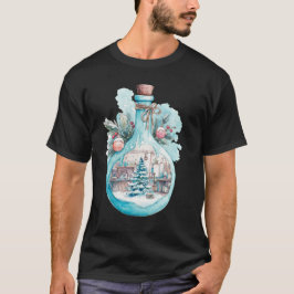 Camiseta Chica Química Festiva Aquarela Arte Científico