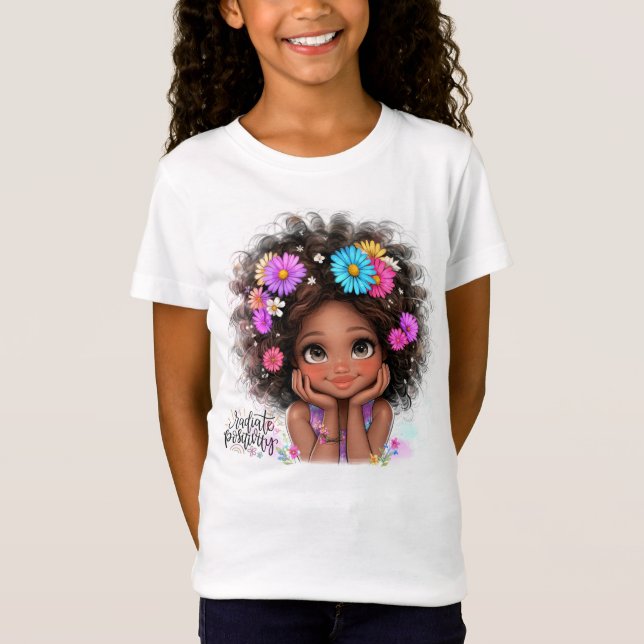 Camiseta Chica rápida de positividad radiante (Anverso)